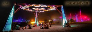 Transporter Burning Man Art Installation at Lighting in a Bottle