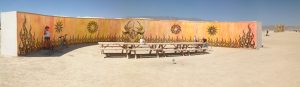 Burning Man - Peace Wall Art Project