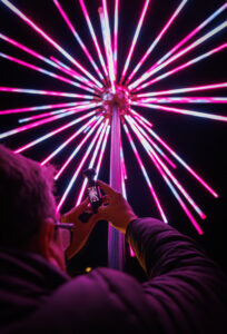 electric, dandelions, light, installation, fireworks, vivid, sydney, 2026