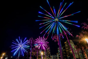 electric, dandelions, light, installation, fireworks, vivid, sydney, 2026