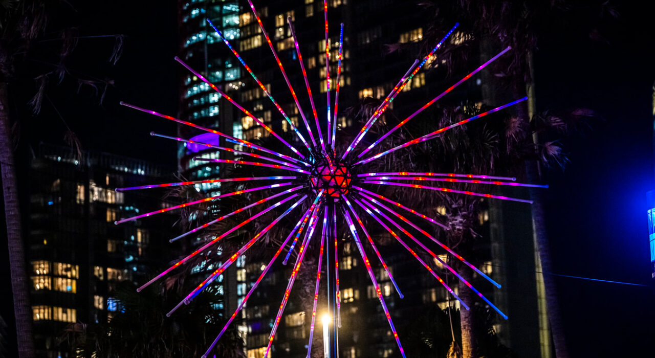 electric, dandelions, light, installation, fireworks, vivid, sydney, 2026