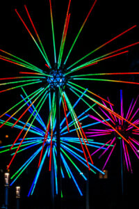 electric, dandelions, light, installation, fireworks, vivid, sydney, 2026