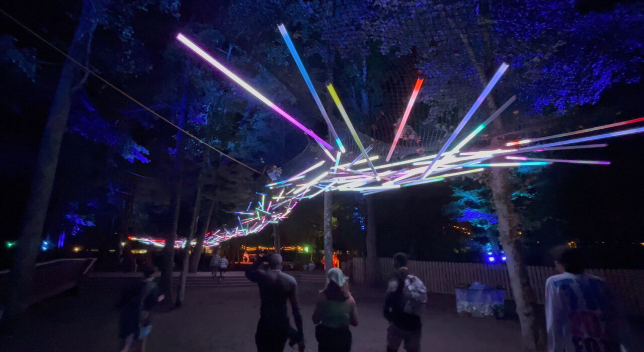River of Lights installation at 2022 Firefly Music Festival
