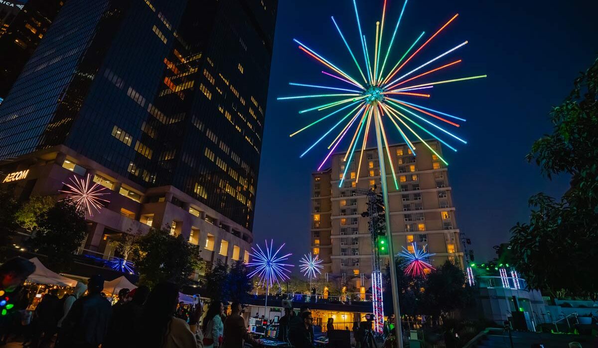 Grand Illuminations, Downtown LA, immersive, christmas, light show, light exhibit, immersive experience