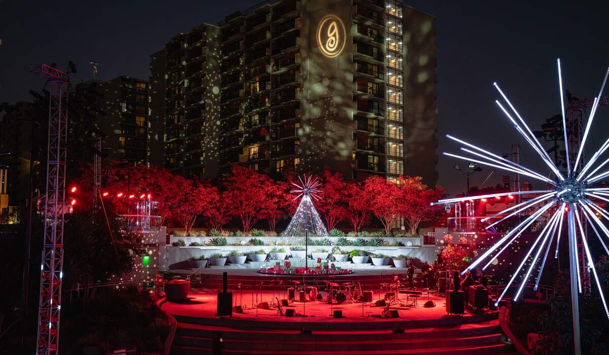 Grand Illuminations, Downtown LA, immersive, christmas, light show, light exhibit, immersive experience