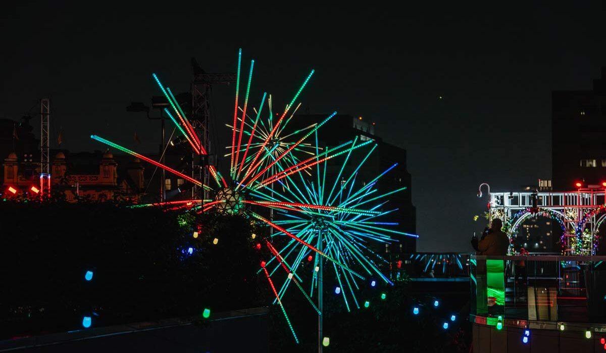 Grand Illuminations, Downtown LA, immersive, christmas, light show, light exhibit, immersive experience