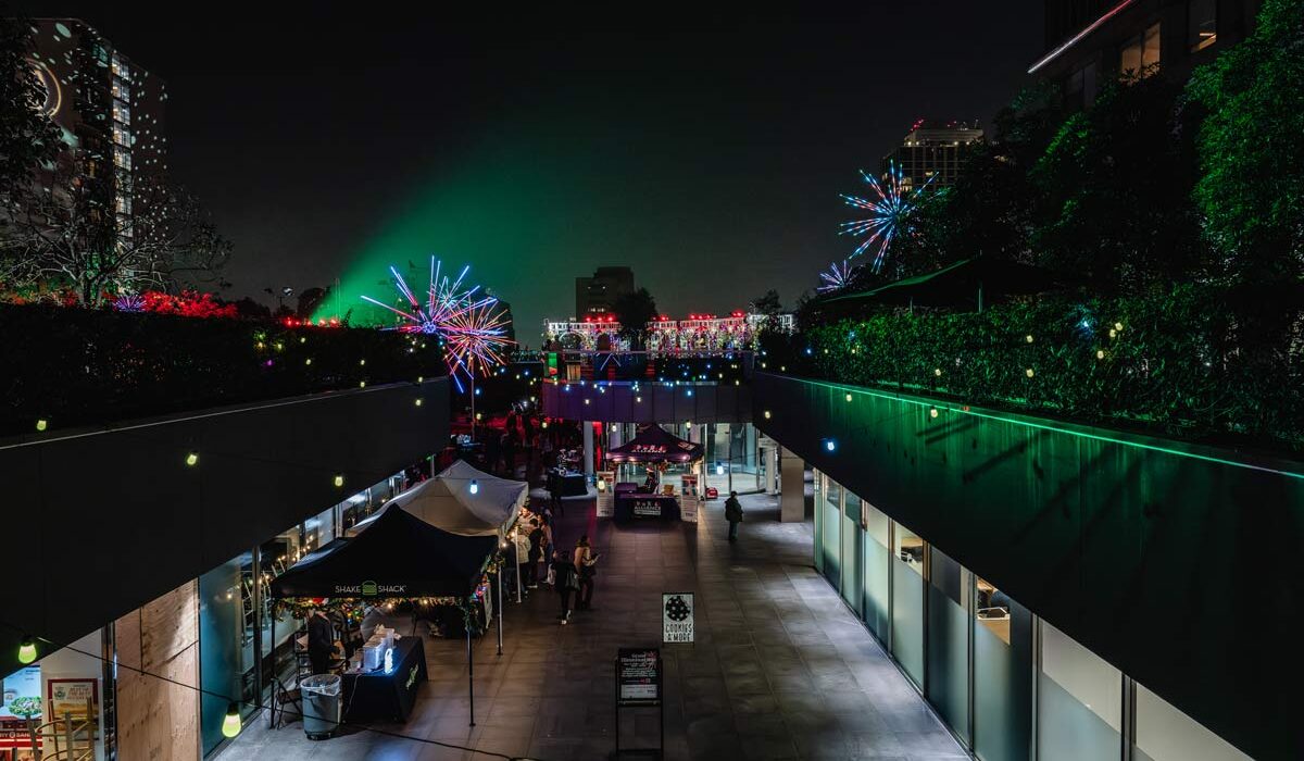 Grand Illuminations, Downtown LA, immersive, christmas, light show, light exhibit, immersive experience