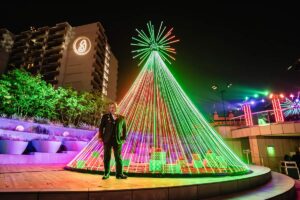 Grand Illuminations, Downtown LA, immersive, christmas, light show, light exhibit, immersive experience