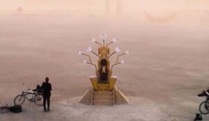 chelsea odufu, abraca lab, seat at the throne, Immersive, Art Installation, Public Art, Burning Man Art, Light Sculpture, Light Festival, throne, prop
