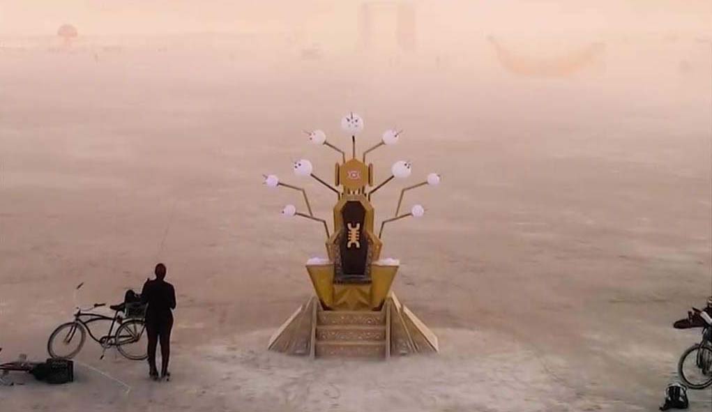 chelsea odufu, abraca lab, seat at the throne, Immersive, Art Installation, Public Art, Burning Man Art, Light Sculpture, Light Festival, throne, prop