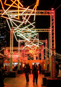 River, or fire, lights, light, installation, art, vivid, 2026