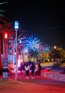 electric, dandelions, light, installation, fireworks, vivid, sydney, 2026