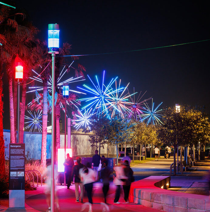 electric, dandelions, light, installation, fireworks, vivid, sydney, 2026